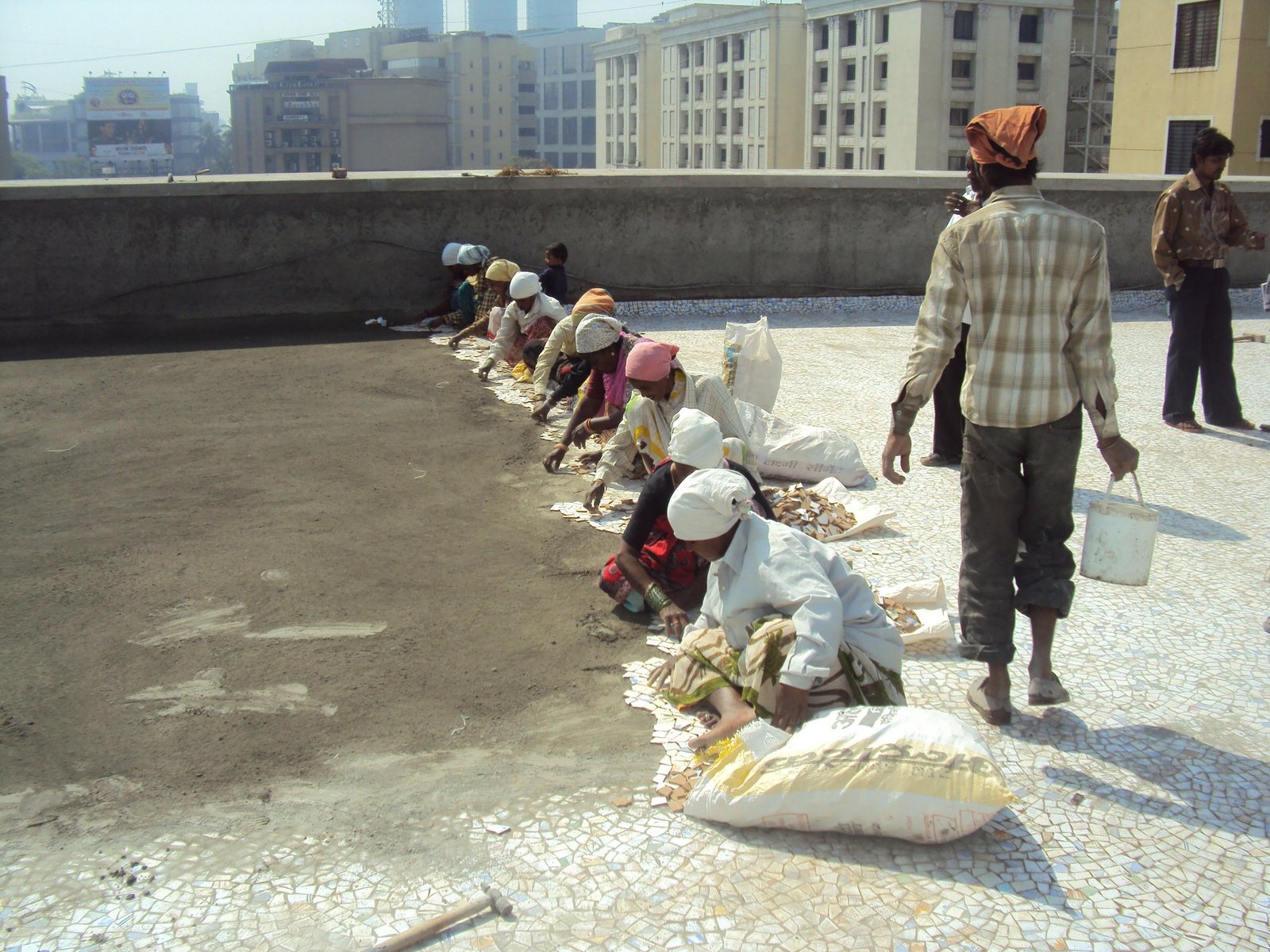 Fixing China Mosaic Tiles